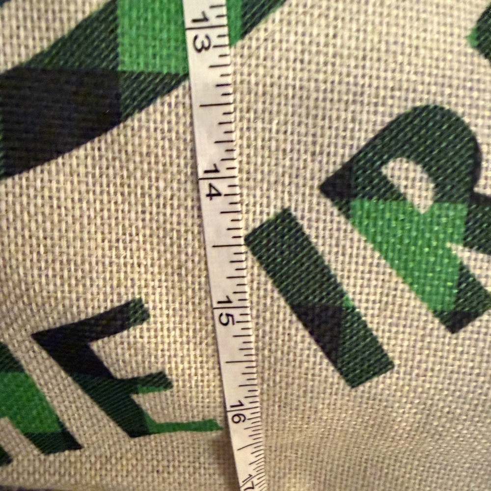 St. Patrick's Day Green Plaid Pillow Cover - Picture 7 of 7
